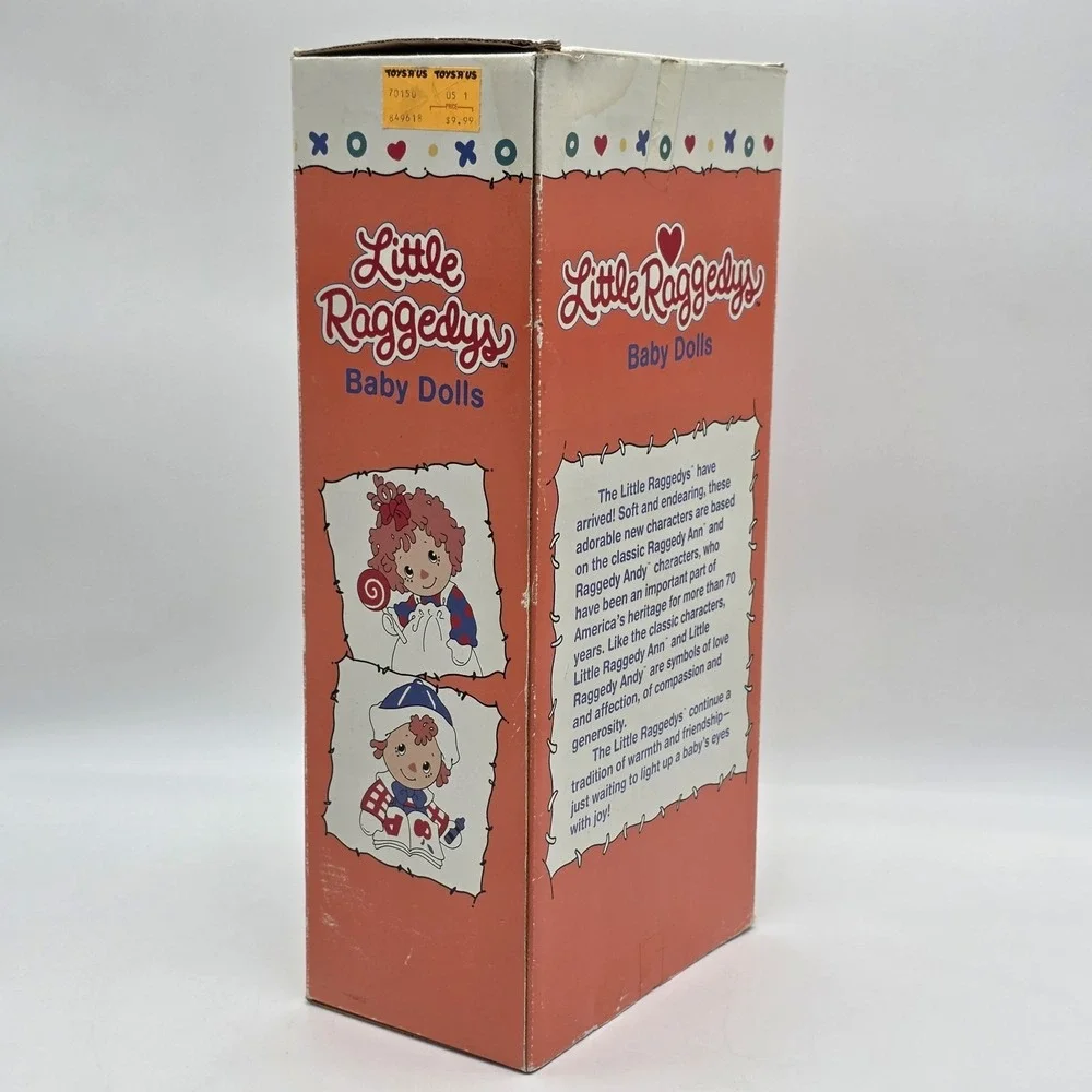 RARE Little Raggedy ANN Doll 1991 MACMILLAN, Pink hair, vinyl head NEW W /BOX